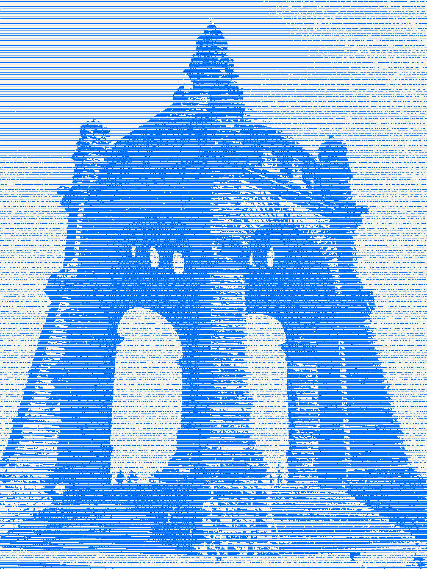 Das Kaiser-Wilhelm-Denkmal an der Porta Westfalica als zweifarbiger Stich